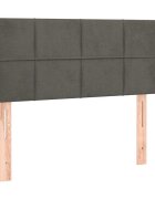 vidaXL Čelo postele so záhybmi tmavosivý 93x16x78/88 cm zamat