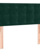 vidaXL Čelo postele tmavozelené 90x5x78/88 cm zamat