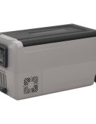vidaXL Chladiaci box s kolieskom a rukoväťou čierno-sivý 36 l PP a PE