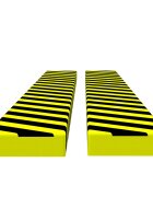 vidaXL Chrániče hrán 2 ks žlto-čierne 6x2x1015 cm PU
