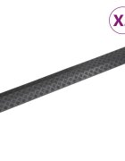 vidaXL Chrániče káblov 2 ks 985 cm čierne