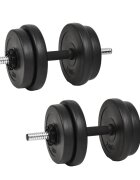 vidaXL Činka so závažiami 40 kg