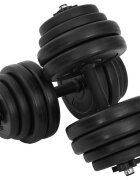vidaXL Činky Dumbbell 2x15 kg