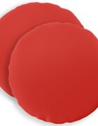 vidaXL Dekoračný vankúš 2 ks HEERLEN Červená Priem. 50 cm Polyester