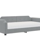 vidaXL Denná posteľ s matracom bledosivá 90x190 cm látka