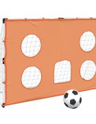 vidaXL Detská futbalová bránka s cieľmi a loptou 182x62x118 cm