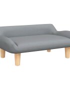 vidaXL Detská pohovka bledosivá 70x40x24 látka