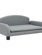 vidaXL Detská pohovka bledosivá 70x45x30 látka
