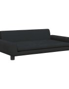 vidaXL Detská pohovka čierna 100x54x33 zamat