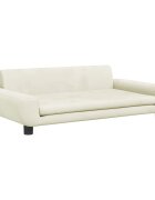 vidaXL Detská pohovka krémová 100x54x33 cm zamat