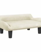 vidaXL Detská pohovka krémová 70x40x24 zamat