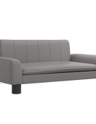 vidaXL Detská pohovka sivá 70x45x30 cm umelá koža