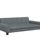 vidaXL Detská pohovka tmavosivá 100x54x33 cm zamat