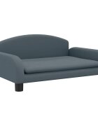 vidaXL Detská pohovka tmavosivá 70x45x30 látka