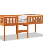 vidaXL Detská posteľ bez matraca hnedá 90x200 cm borovicový masív