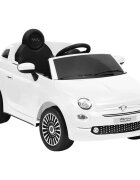 vidaXL Detské elektrické autíčko Fiat 500 biele