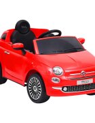 vidaXL Detské elektrické autíčko Fiat 500 červené