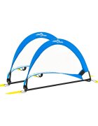 vidaXL Detské futbalové bránky 2 ks s úložným vakom 755x46x48 cm