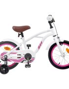 vidaXL Detský bicykel 16 Palcov pre deti vo veku 4-6 rokov Biela