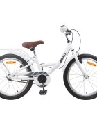 vidaXL Detský bicykel 20 Palcov pre vek 6-11 rokov Biela