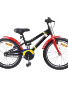 vidaXL Detský bicykel 20 Palcov pre vek 6-11 rokov Čierna a červená