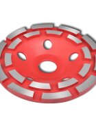 vidaXL Diamantový brúsny kotúč na betón dvojradový 125 mm