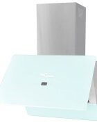 vidaXL Digestor tvrdené sklo biely 600 mm