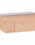 vidaXL Dom pre ježkov 45x33x22x cm Drevo