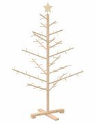 vidaXL Drevený vianočný stromček KOTKA 125 cm