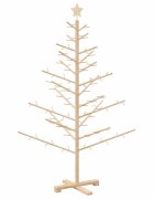 vidaXL Drevený vianočný stromček KOTKA 150 cm