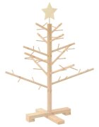 vidaXL Drevený vianočný stromček KOTKA 75 cm