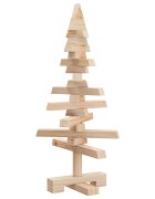 vidaXL Drevený vianočný stromček na dekoráciu 60 cm masívna borovica