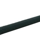 vidaXL Drôtené pletivo oceľ potiahnutá PVC 25x12 m zelené