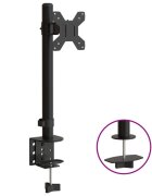 vidaXL Držiak monitora čierny oceľový VESA 75/100 mm