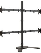 vidaXL Držiak monitora čierny oceľový VESA 75/100 mm