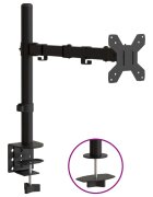 vidaXL Držiak monitora čierny oceľový VESA 75/100 mm