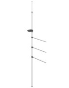 vidaXL Držiak na uteráky 47x280 cm hliník