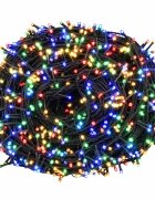 vidaXL Dvojfarebné vianočné osvetlenie 1000 LED Viac farieb 100 m