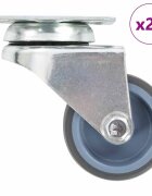 vidaXL Dvojité otočné kolieska 24 ks 50 mm
