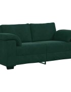 vidaXL Dvojpohovka tmavozelená 180x77x82 cm zamat