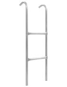 vidaXL Dvojstupňový trampolínový rebrík oceľový 1025 cm strieborný