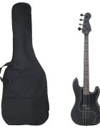 vidaXL Elektrická basgitara pre začiatočníka s taškou čierna 4/4 46