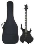 vidaXL Elektrická gitara pre začiatočníka s taškou čierna 4/4 39"