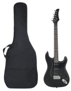vidaXL Elektrická gitara pre začiatočníka s taškou čierna 4/4 39"