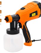vidaXL Elektrická striekacia pištoľ s 3 veľkosťami trysiek 500 W 800 ml