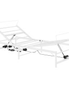 vidaXL Elektrický nastaviteľný rám postele Biela 107 x 200 cm Oceľ