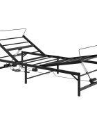 vidaXL Elektrický nastaviteľný rám postele Čierna 75 x 190 cm Oceľ