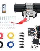 vidaXL Elektrický navijak 12 V 4500 lbs 2040 kg s diaľkovým ovládaním