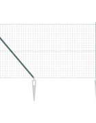vidaXL Európsky plot s hrotmi 10 x 12 m PVC potiahnutá oceľ Zelená