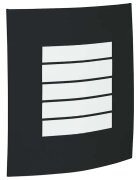 vidaXL Exteriérové nástenné svietidlo Čierna 235 x 9 x 26 cm